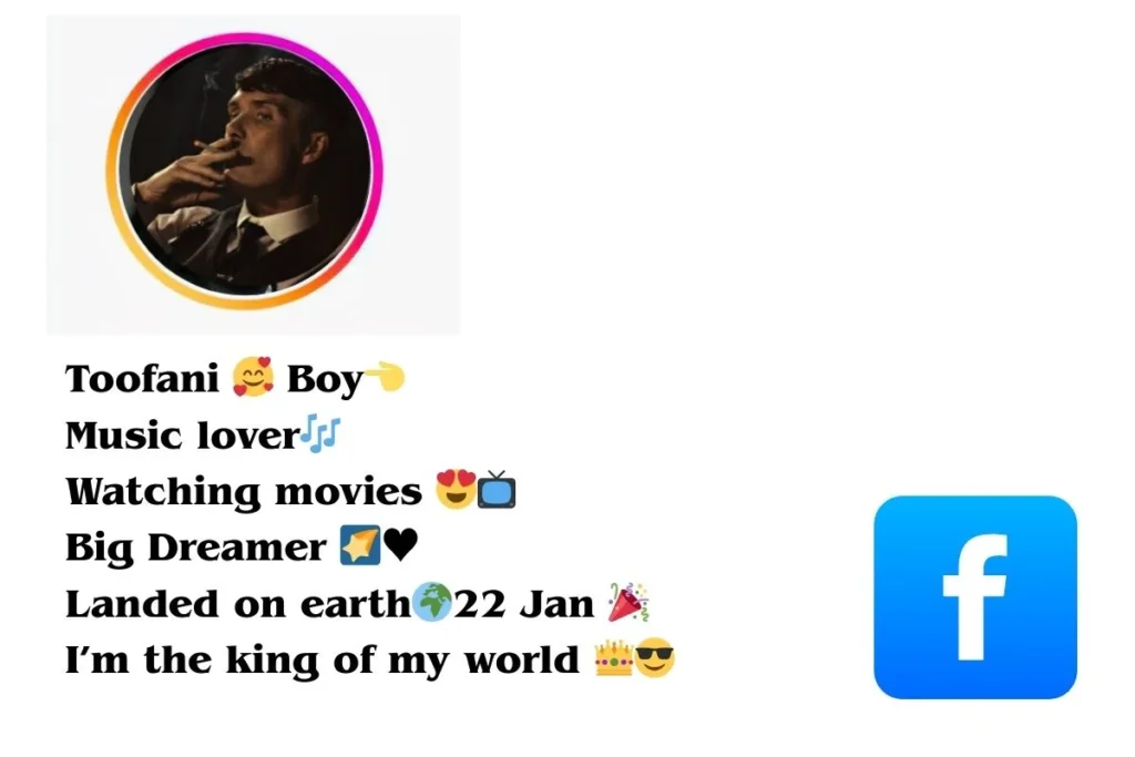 FB Bio for Boys